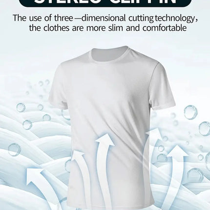 Round Neck T-Shirt 4-Pack White Ultra-Light Men's Quick-Drying Breathable Sweat-Absorbent Shirt Suitable for Fitness Gym and Running
