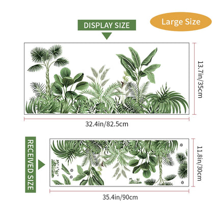 Wall Stickers Tropical Plant Jungle For Living Room Home Bedroom Wardrobe Wall Decoration Self Adhesive Vinyl Sticker Wallpaper