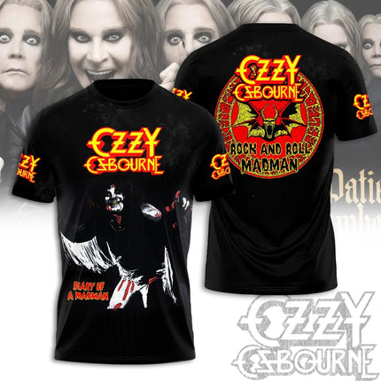 Hot Rock Ozzy Band 3d Printing T-shirt Men Women Fashion Hip Hop Short Sleeve Sports O-Neck Tops Tees For Men Clothes