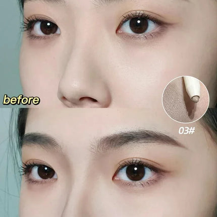 Fair Color Matte Brighten Concealer Pen Eyebag Dark Circles Concealing Stick Sponge Head Precision Concealer Pen With Sharpener