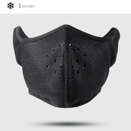 Fashion Winter Thermal Balaclava Full Face Mask Skiing Hat Bandana Hat Windproof Snowboard Scarves Women's Men Helmet Cap Black