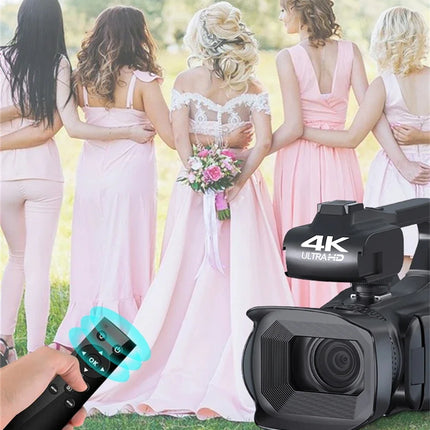 Full 4K Camcorder 64MP Youtuber Professional Digital Video Camera Streaming Auto Focus Photography Vlog Recorder 4" Touch Screen