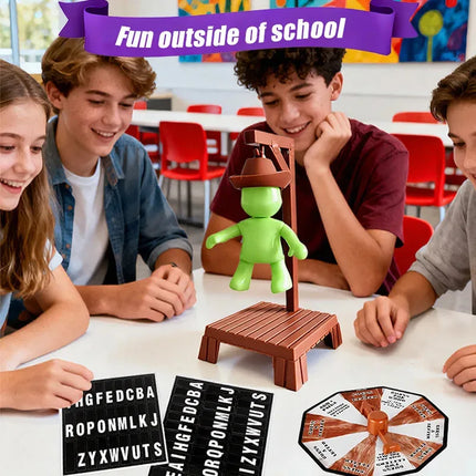 New Cowboy Magnetic Mysterious Executioner Guessing Game, Gallows Collapse Tabletop Word Game, Family Party Game, Christmas Toy
