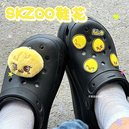 Skzoo Hot Korean Stray Kids Idol Boy Support Fan Cute Cartoon Hole Shoes Shoe Flower Anime Diy Accessories Decoration Xmas Gift