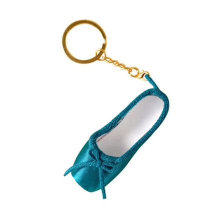 39BD Ballet Inspired Keys Chain Satin Pointe Shoes Pendant Cute Keychain Satin Alloy Material Keyrings for Dance Enthusiasts