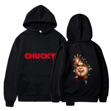 Horror Movie  Play Chucky Hoodies Harajuku Hip Hop Streetwear Men Women Autumn Winter Hooded Sweatshirt Pullover Tops