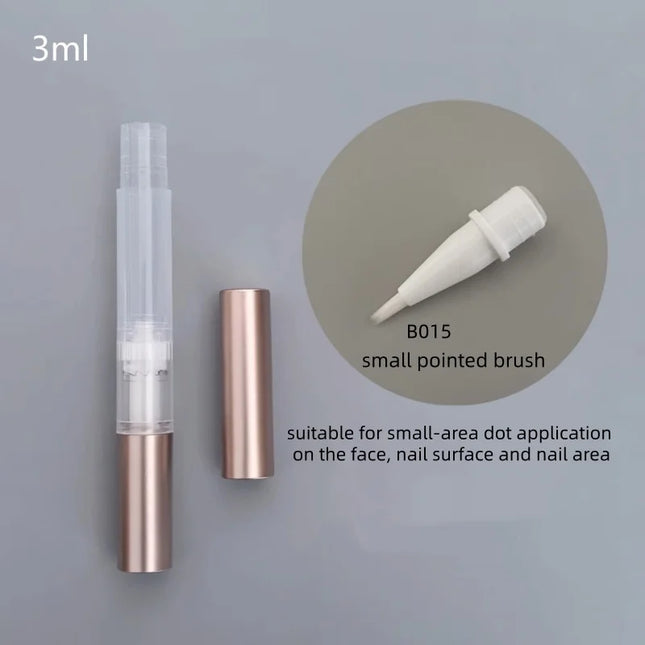 10-100pcs 3ml Empty Rotary Pen Cuticle Oil Applicator Twist Cosmetic Pen Cream /Lip Gloss/ Foundation/ Nail Oil Bottle Tool