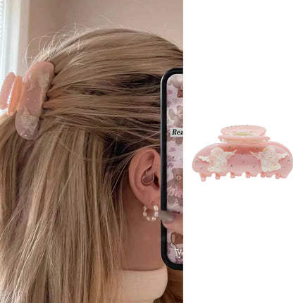 Cute Cherry Hair Clips for Women Girls Rhinestone Fruits Floral Bow Butterfly Acetate Hair Claws Shark Clip Hair Accessories