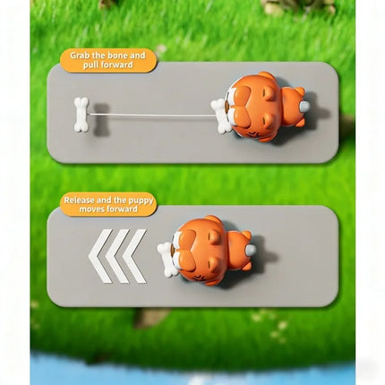 Baby Puppy Toy Car Cable Inertial Sliding Visual Sensory Cultivation Baby Early Education Puzzle Toy Parent Child Interaction