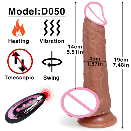 Long Dildo Vibrators for Women Heating Telescopic Machine Sex Toys Super Big Dick Large Realistic Penis Huge Dildos Vibrator