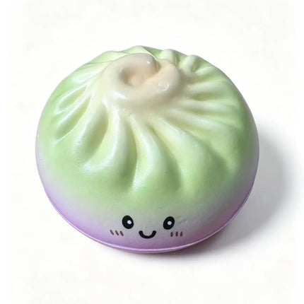New Dumpling Pressure Dumpling Squishies Cute Colorful Bun Toy Slow Rising Stress Relief Fidget Toy for Adults Anti-Anxiety Gif