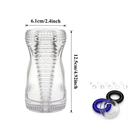 Glans Endurance Exercise Male Masturbator Artificial Vagina Pussy Masturbation Cup Soft Blowjob Pocket Pussy Sex Toys for Men