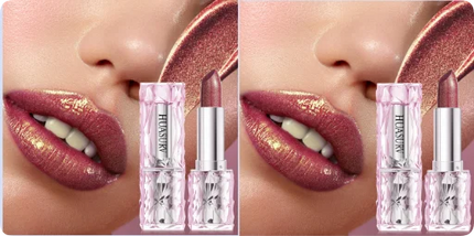 HUASURV Waterproof Shimmer Lipstick: Pearlescent Fine Glitter Long Lasting Lip Gloss New Arrival for Smooth Shiny Lip Makeup