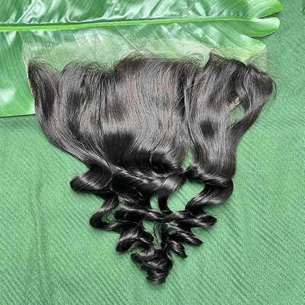 Loose Wave 13x4 HD Lace Frontal Invisible HD Lace Melt Skin PrePlucked Bleached Knots 100% Raw Virgin Human Hair Natural Color