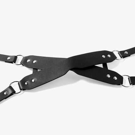 Bdsm Eye Mask Sex Bondage Adult Game Couples Leather Harness Mask Wearble Costumes For Women Men Cosplay Toys Face Masks Product