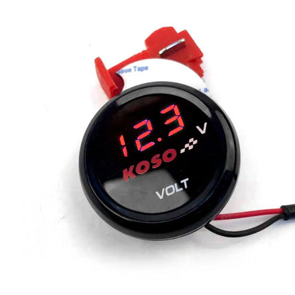 LED Round Voltmeter 10-150v Electric Car Battery Car Motorcycle Modified Display Table Universal Electric Motorcycle Accessories