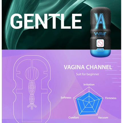 WAVE Powerful Sucking Masturbation Cup Realistic Anal Vagina Pocket Pussy Blowjob Massager Male Masturbator Sex Toys for Men 18+