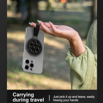 Universal Mirror Magnetic Phone Holder for Magsafe 360° Rotation Folding Magnet Bracket for iPhone 17 16 Samsung Portable Stand