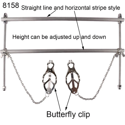 QKKQ Wearable Stainless Steel Breast Bondage Sexy Tools Chest Stimulate Nipples Massager BDSM Sex Toys Couple Erotic Accessories