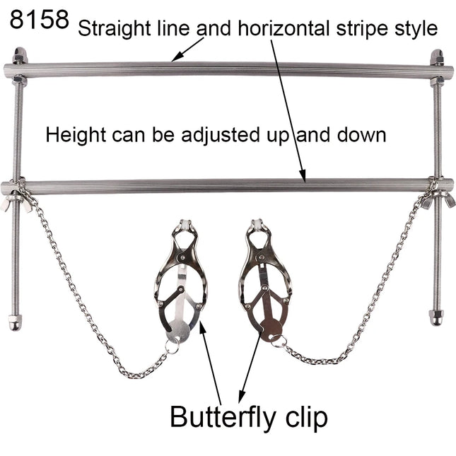 QKKQ Wearable Stainless Steel Breast Bondage Sexy Tools Chest Stimulate Nipples Massager BDSM Sex Toys Couple Erotic Accessories