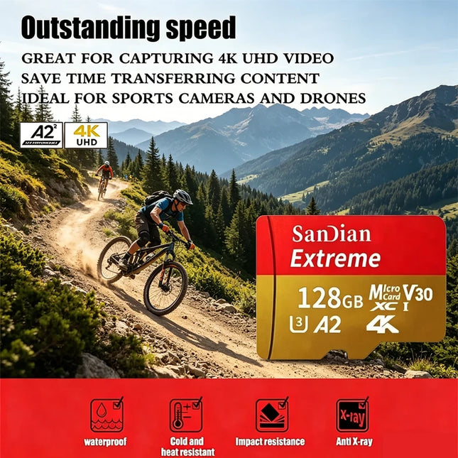 High-Speed Storge SD Card 128GB Original Micro TF Card 512GB Class 10 High Speed Transfer  for Camera/PC/Phone