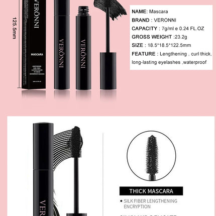 7 color quick-drying mascara thick curling waterproof and sweat-proof color mascara multi-color non-smudge curling mascara