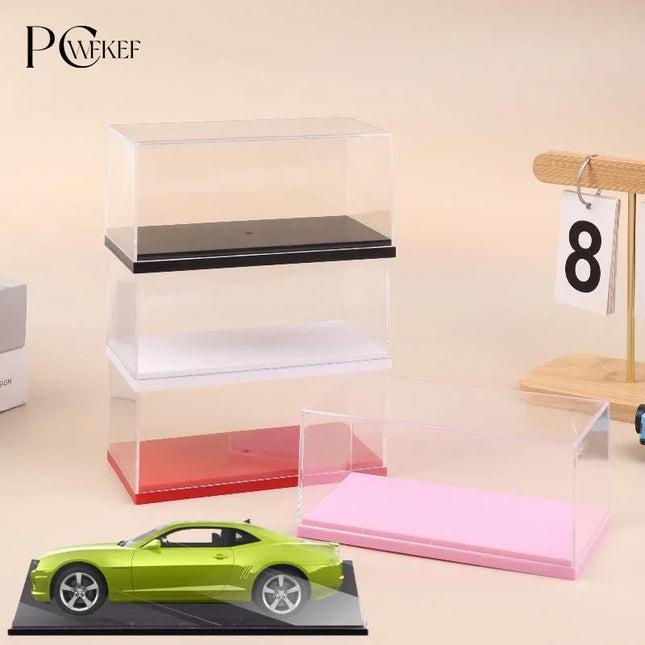 1Pcs Transparent Acrylic Storage Box Practical 1/43 Diecast Model Car Display Box DIY Dustproof Display Rack Toy