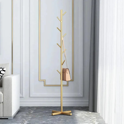 Clothes and Hats Rack Floor To Floor Bedroom Coat Hook Bedroom Vertical Tree Branch Shape Holder Hat Scarf Handbag Storage Hange