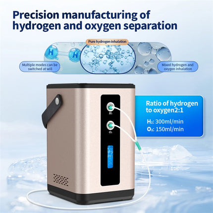 SUYZEKO Hydrogen  Inhalation Machine, 99.99% portable Purity Dual Outlet H2 Generator, PEM molecular  Water Electrolysis Ionizer