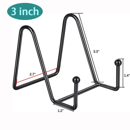 Iron Art Magazine Display Stand Dish Rack Plate Bowl Picture Frame Photo Book Pedestal Holder Home Decoration Storage Ornaments
