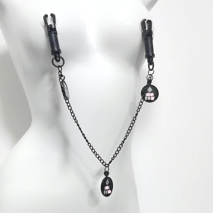Nipple Clamps Spades Pattern Metal Nipple Clamps Unisex BDSM Games Teasing Stimulating Nipples Adult Sex Toys for Couples 18+