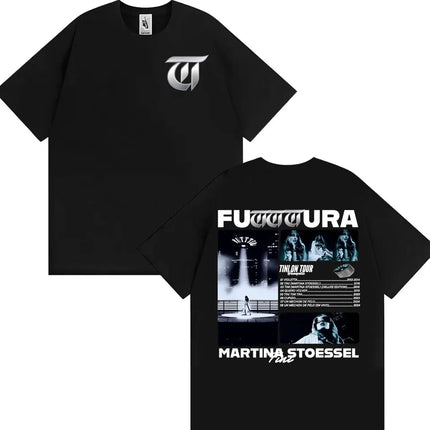Singer TINI STOESSEL Futtura Album 2025 Tour T-shirt Men Women Fashion Aesthetic Retro Tee Shirt Cotton Casual Oversized T Shirt