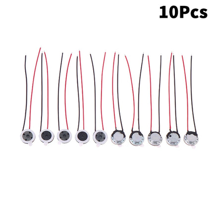 5/10Pcs 8 Ohm 0.5/1W Round Speaker 10mm Mini Ultra-thin Loudspeaker Horn For Mobile Phone Computer DIY Repair
