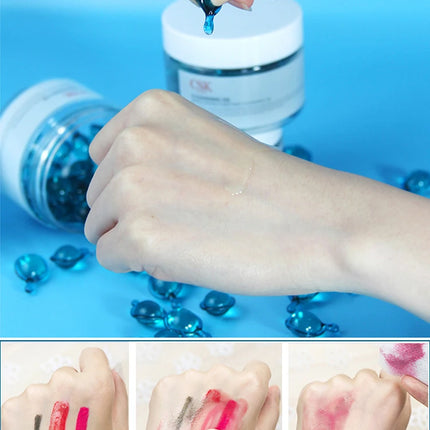 50pcs Cleansing Oil Camellia Secondary Throw Makeup Remover Oil Deep Cleaning Travel Portable Single Makeup Remover Oil capsules
