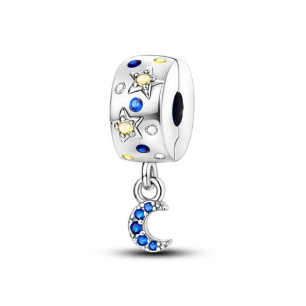 925 Silver Clasp Clip Spacer Stopper Beads Charms & Safety Chain  Clasp Charm Bead Fit Original Bracelet DIY Jewelry