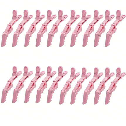 5/10/12/20 Piece Set of Multifunctional Hair Styling Sectioning Clips, Positioning and Partitioning Alligator Clips Suitable for Professional Hairdressers, Women's Hair Clips, Plastic Non-Slip Hair Clips, Professional Hairsty