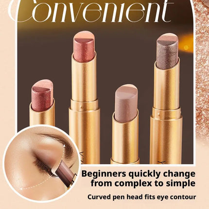 Glitter Eyeshadow Stick Three-Color Contouring Eyeshadow Makeup Eyeshadow Crayon Eyeshadow Pencil Eye Shimmer Stick For Women