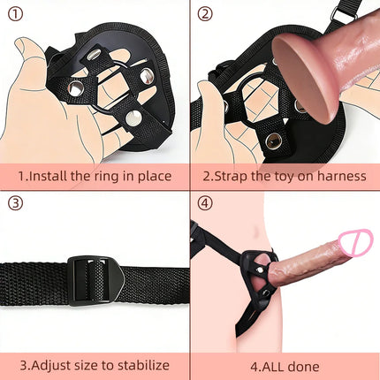 Dildo Sex Toys for Women Wearable Strapon Dildo Realistic Silicone Anal Plug Soft Penis with Suction Cup Adult Masturbator