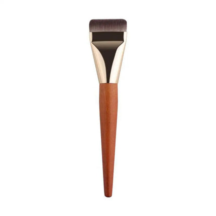 Foundation Brush With Wooden Handle Ultra Thin Flat BB Cream Makeup Brushes Concealer Foundation Natural Look Makeup Tool