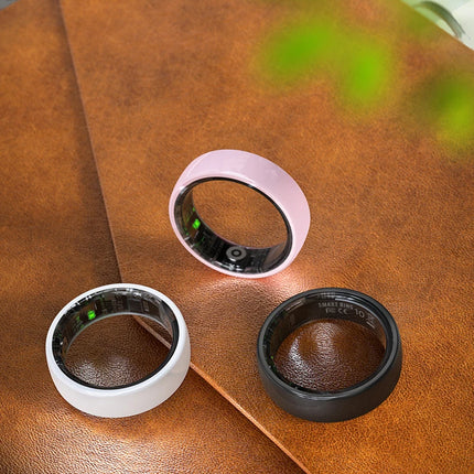 Smart Ring Couple Space Interaction Health and Sleep Monitor Multi Sport Mode Gesture Control 5ATM Waterproof with Charging Case