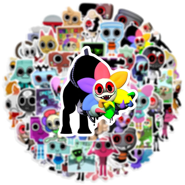 50PCS Dandys World Stickers Decals For Phone Laptop Suitcase Notebook Skateboard Waterproof Stickers