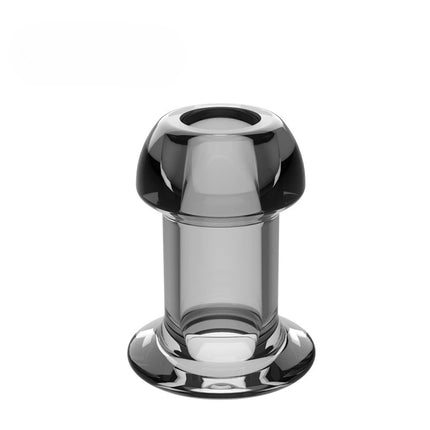 Hollow Anal Plug with Removable Cap Silicone Tunnel Butt Plug Anal Dilator Stretching Adult Sex Toy for Men Women Gay Fetish