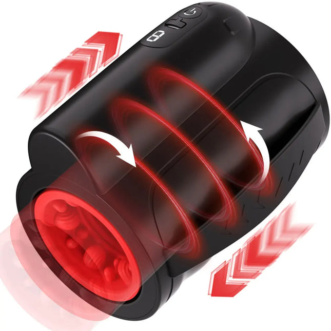 Automatic Telescopic Thrusting Rotating Male Masturbator Cup Vagina Blowjob Sucking Machine Real Equipment Adult Sex Toy for Men