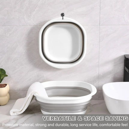 3 Pack Collapsible Tub Wash Basin Laundry Baskets Space Saving Storage Container for Dishing Fruit Camping Laundry Hiking Home