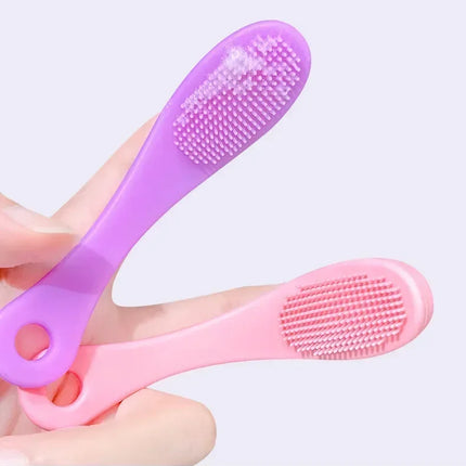 Silicone Nose Brush Facial Pore Cleaner Portable Blackhead Double-sided Massage Brushes Beauty Cleaning Tool Facial Nasal Scrub