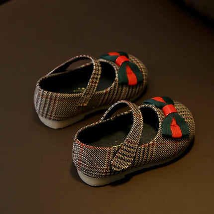 NEW Classic Winter Princess Shoes Baby Soft-solar Toddler Shoes Girl Children Plate Cloth Single Shoes 0-3 Years Old Bow Sandals