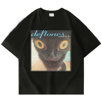 2025 Deftones Cotton Singer Band T-Shirt Men Women Hip Hop Rock Tee Fashion Short Sleeve T-Shirt Summer Oversized T-Shirts Tops