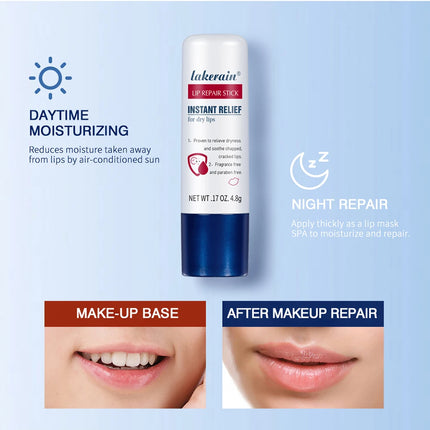 Lakerain Lip Repair Stick 2 Packs Quick Relief Of Dry Moisturizing And Smoothing lip Lines Lip Balm Soothes Chapping Lipstick