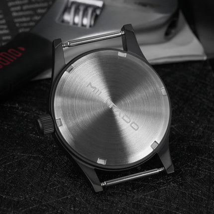 Militado New ML05 PVD Black Quartz Wristwatch VH31 Movement Sapphire Mirror BGW9 316L Case Waterproof 38Mm Vintage Watch