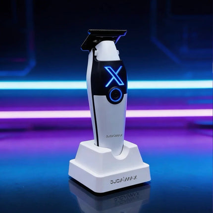 JUCAI X01 Professional Hair Clipper for Men Brushless Motor with Base Charger PHANTECHO2.0 DLCBlade Professional Barber Machines